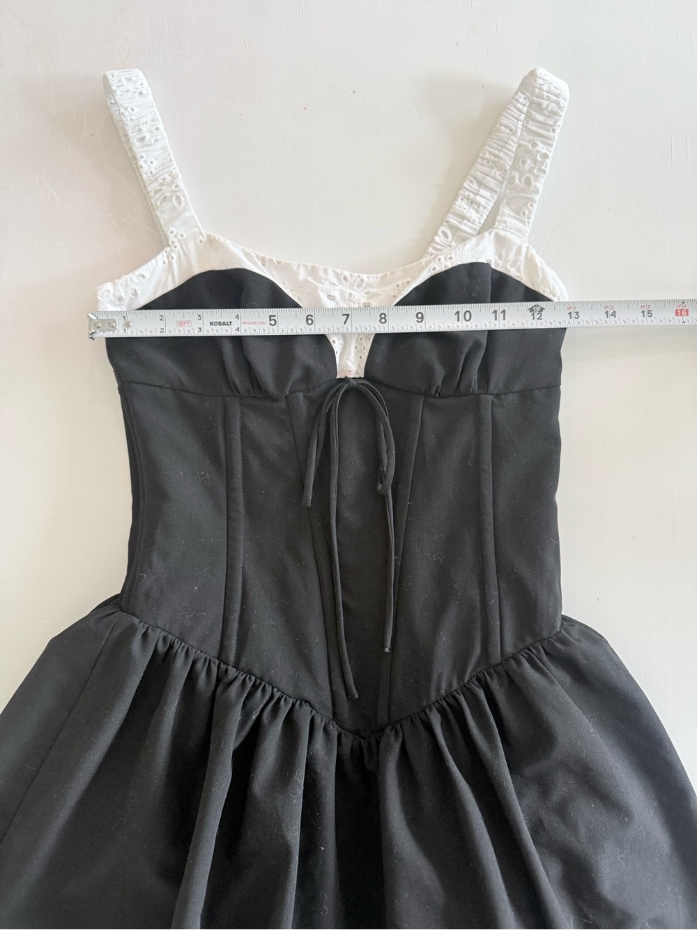 For Love & Lemons Minette Bustier Mini Coquette whimsy Corset Dress eyelet - Picture 10 of 13